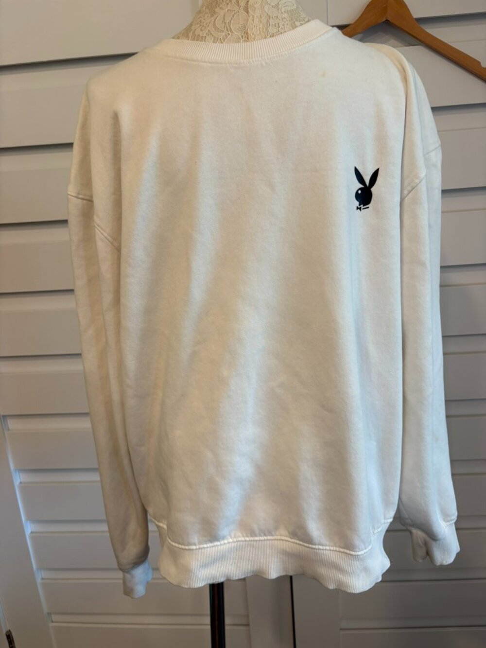 Vintage Playboy X Missguided Bunny Logo Oversized Crewneck Sweatshirt - Picture 10 of 15